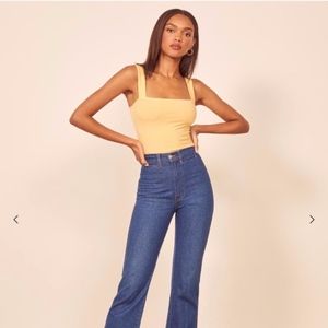 Reformation Canyon Top - Lemon S/XS